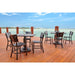 Telescope Casual Avant dining set on a patio