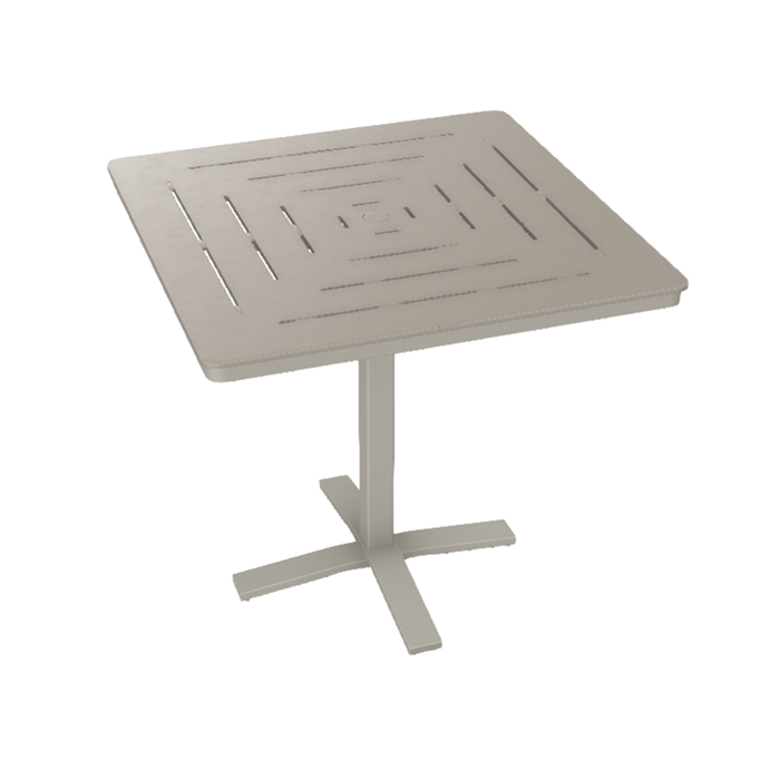 Telescope Casual Dash Bar Height Pedestal Table With 42" Square Table Top