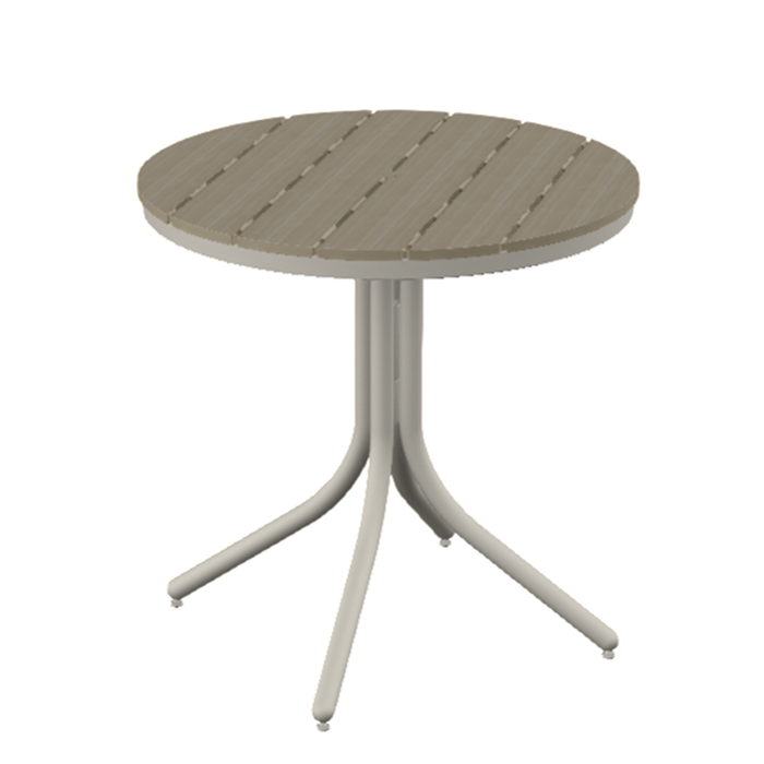 Telescope Casual Rustic Polymer Balcony Height Table With 36" Round Table Top