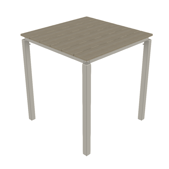 Telescope Casual Rustic Polymer Balcony Height Parson Table With 36" Square Table Top