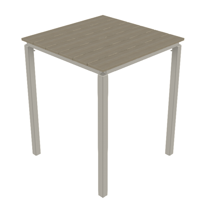 Telescope Casual Rustic Polymer Bar Height Parson Table With 36" Square Table Top