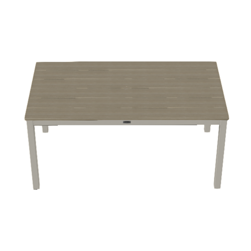Telescope Casual Rustic Polymer Dining Height Parson Table With 36" x 64" Rectangular Table Top