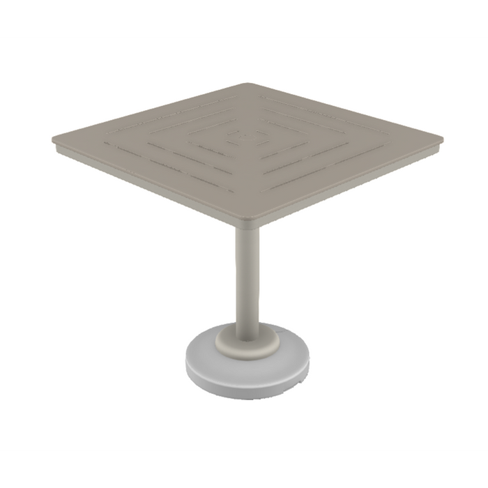 Telescope Casual Dash Bar Height 80-Pound Pedestal Table With 42" Square Table Top