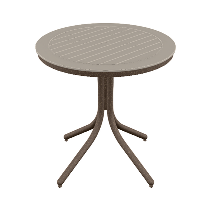 Telescope Casual Slat Balcony Height Table With 36" Round Table Top
