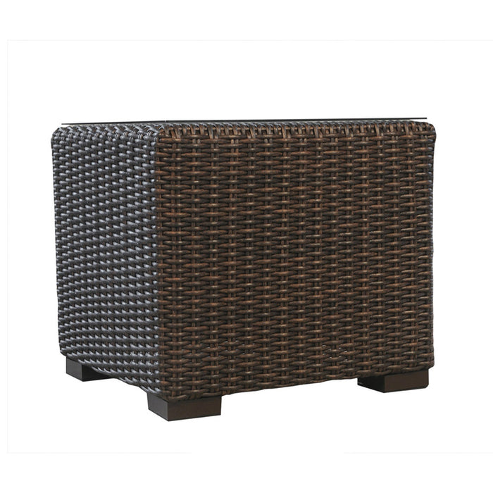 Lloyd Flanders Mesa 22 inch square cube end table