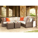 Lloyd Flanders Mesa L-shape sectional with two cube end tables