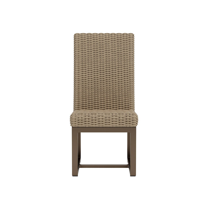 Lloyd Flanders Milan Armless Dining Chair in Brushwood Finish