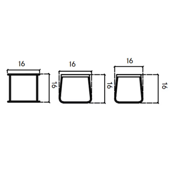 Skyline Design North Auxiliary Table with Glass