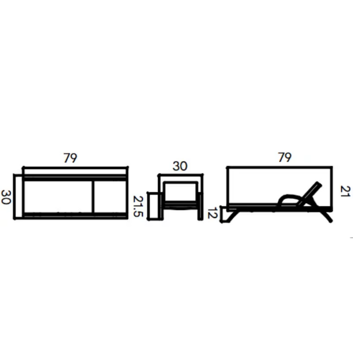Skyline Design North Set of 2 Chaise Loungers