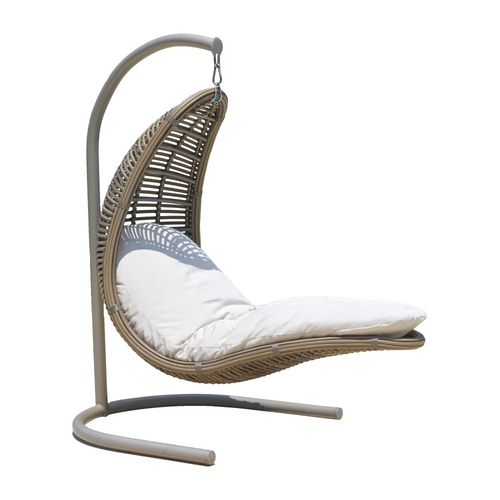 Skyline Design Drone Hanging Chair with Frame and Sunbrella Cushions