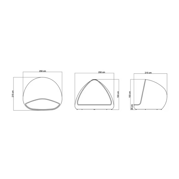 Skyline Design Shade Daybed with Sunbrella Cushions