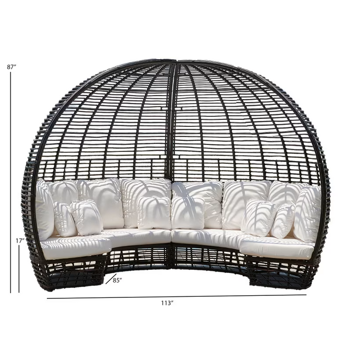 Skyline Design Nexus Daybed with Table and Sunbrella Cushions
