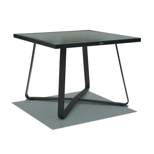 Skyline Design Horizon Square Dining Table with Glass