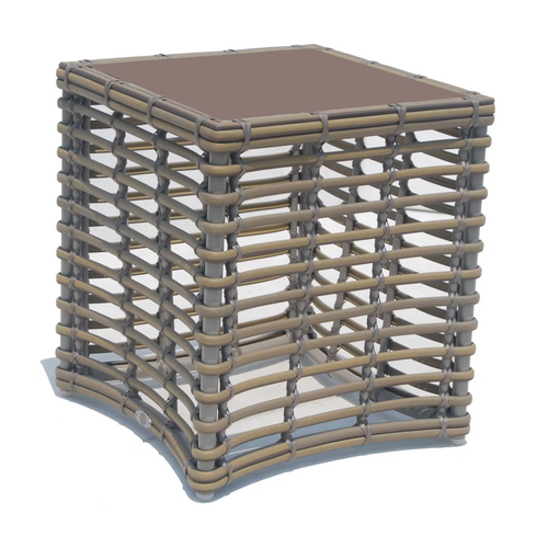 Skyline Design Ruby End Table with Glass