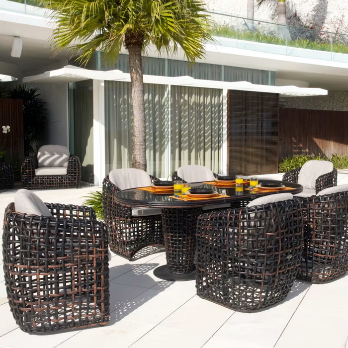 Skyline Design Dynasty Dining Armchair with Sunbrella Cushion