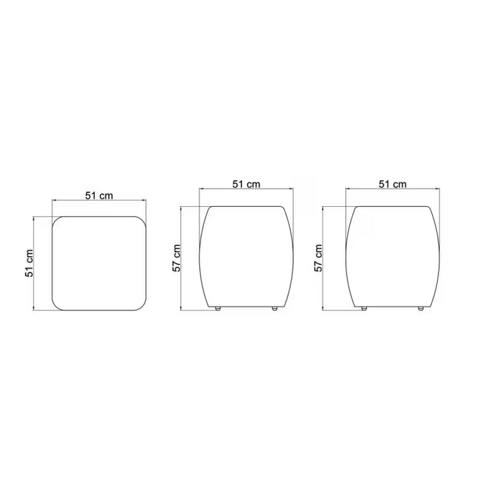 Skyline Design Dynasty Side Table with Glass