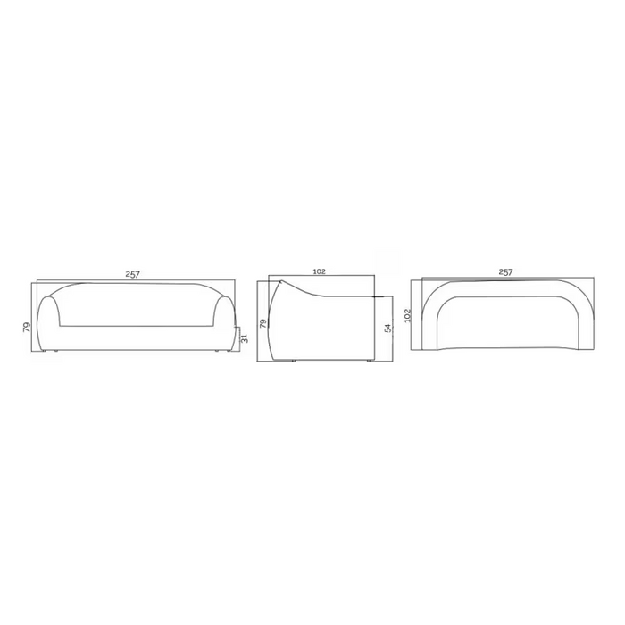 Skyline Design Ruby Sofa with Sunbrella Cushion