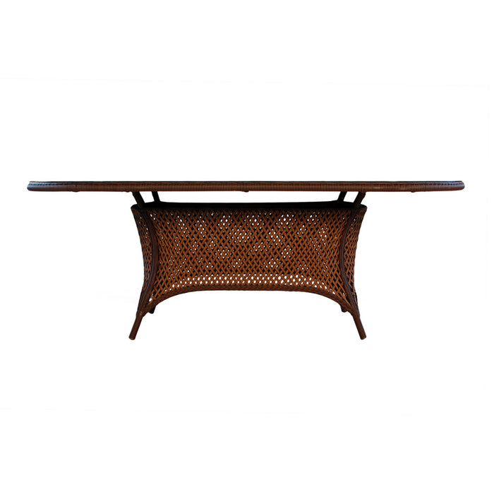 Grand Traverse 84" Oval Umbrella Dining Table