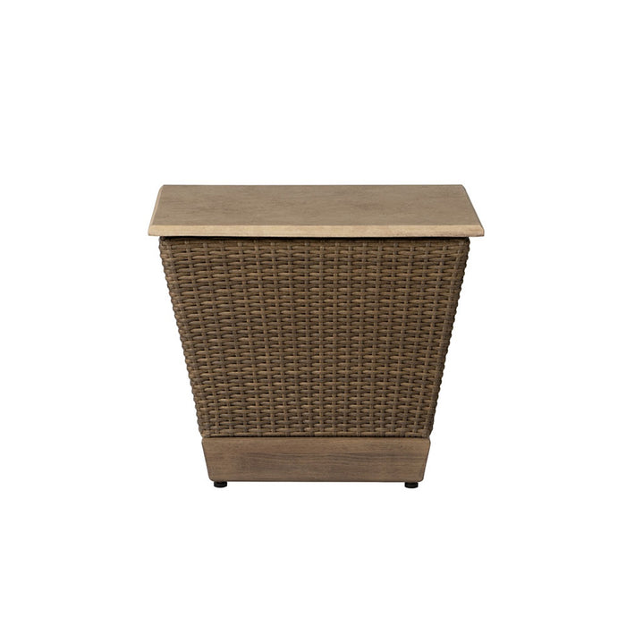 Lloyd Flanders Charisma 24" Square End Table in Brindle Finish