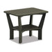 Telescope Casual Antero Rustic Polymer 18" x 24" rectangular end table with lower shelf