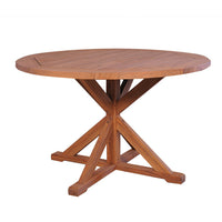 48" Round Cross Base Dining Table