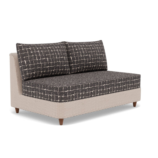Woodard Mingle Loveseat, shown in a Woodard outdoor setting (some pieces shown are sold separately)