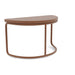 Woodard Mingle large semi-circle side table, Maple