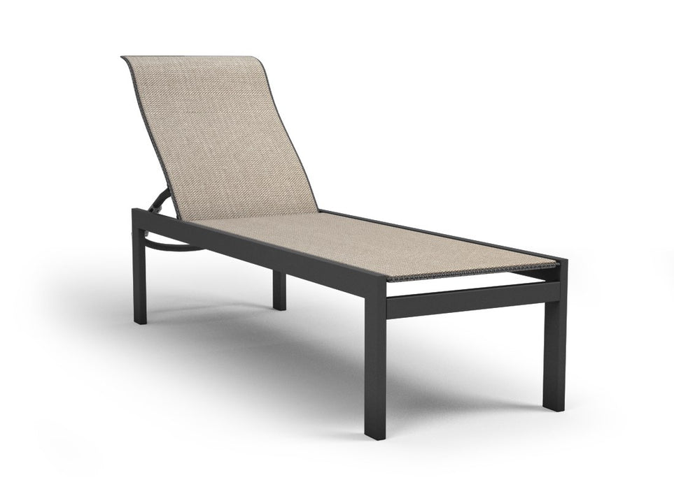 Homecrest Armless Sling Adjustable Chaise, studio view