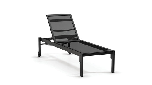 Homecrest Ella Armless Adjustable Chaise with Wheels Expanded Metal, studio view