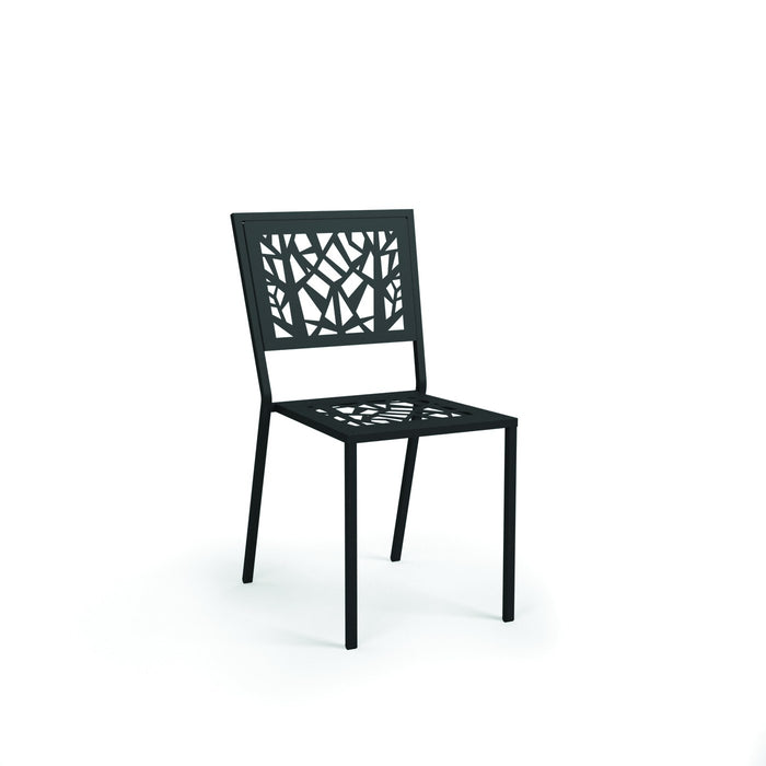 Homecrest Echo Armless Dining Chair with Metal Seat, studio view
