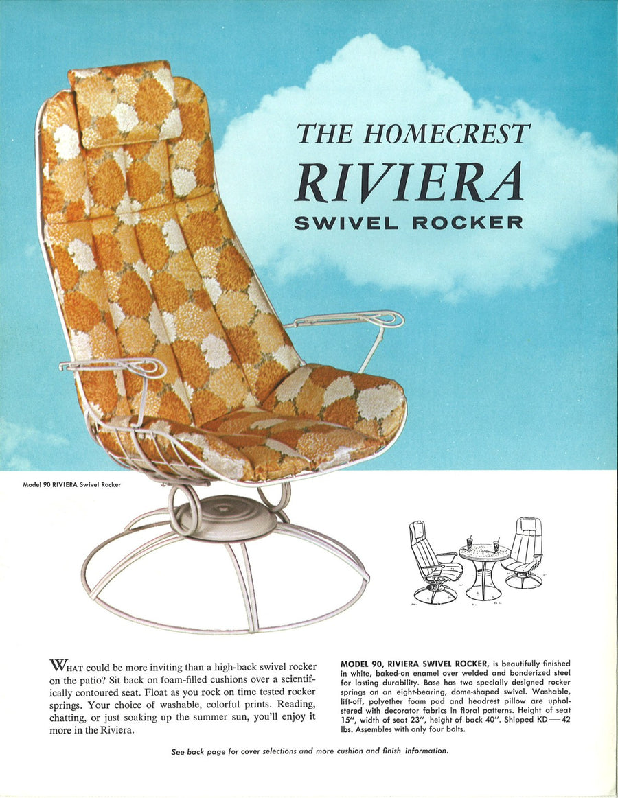 The Riviera swivel rocker, 1965