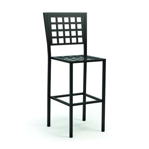 Homecrest Manhattan Armless Bar Stool with Metal Seat, studio view