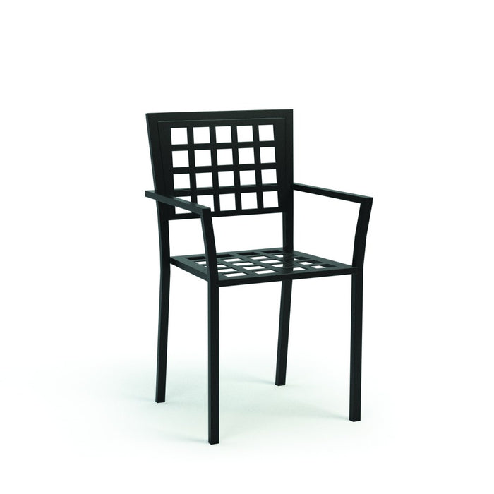 Homecrest Manhattan Dining Chair with Metal Seat, studio view