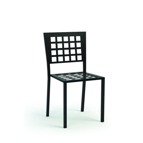Homecrest Manhattan Armless Dining Chair with Metal Seat