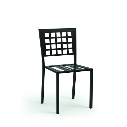 Homecrest Manhattan Armless Dining Chair with Metal Seat, studio view