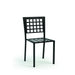 Homecrest Manhattan Armless Dining Chair with Metal Seat, studio view