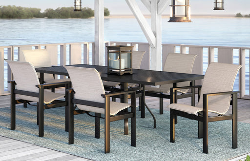 Homecrest Elements 7-Piece Sling Dining Set, as shown