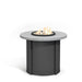 Homecrest Concrete 42" Round Balcony Height Fire Table, studio view