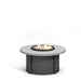 Homecrest Concrete 42" Round Chat Height Fire Table, studio view