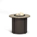 Homecrest Slate 42" Round Balcony Height Fire Table, studio view