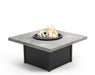 Homecrest Concrete 42" Square Chat Height Fire Table, studio view