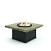 Homecrest Slate 42" Square Chat Height Fire Table, studio view