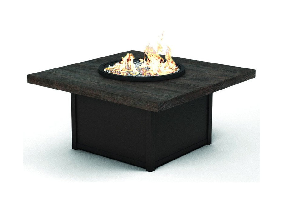 Timber 42" Square Chat Height Fire Table