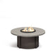 Homecrest Shadow Rock 48" Round Chat Height Fire Table, studio view