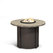 Homecrest Slate 48" Round Balcony Height Fire Table, studio view