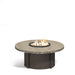 Homecrest Slate 48" Round Chat Height Fire Table, studio view