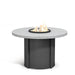 Homecrest Concrete 54" Round Balcony Height Fire Table, studio view