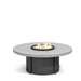 Homecrest Concrete 54" Round Chat Height Fire Table, studio view