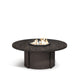 Homecrest Timber 54" Round Chat Height Fire Table, studio view