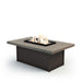 Homecrest Stonegate 32" x 52" Rectangular Chat Height Fire Table, studio view